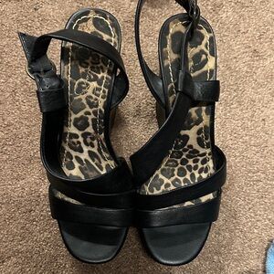 Jessica Simpson Black Strappy Sandals